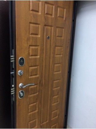 Входная металлическая дверь Снедо Патриот 2К (Медный антик / Дуб золотой)
