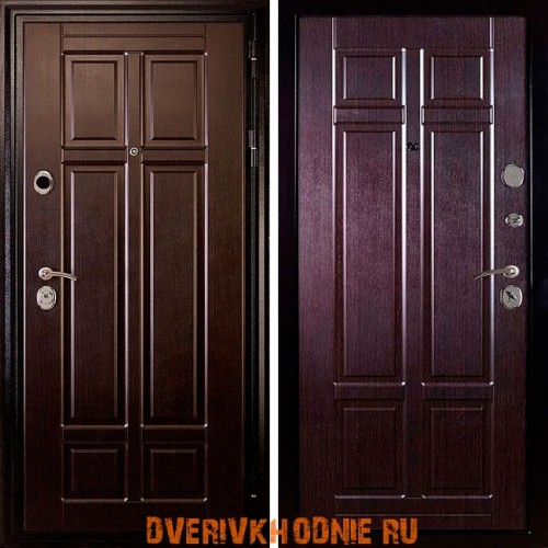 Металлическая входная дверь Дива МД-07 Венге / Венге