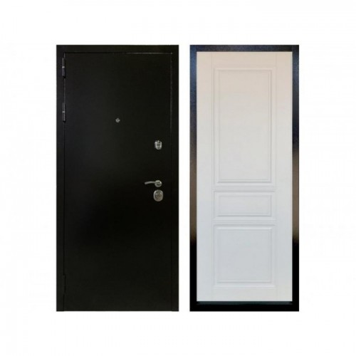 Входная дверь Атлант, 4 контура, белый софт