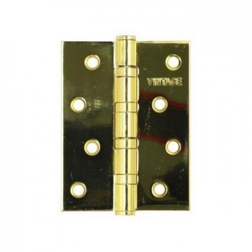 Дверные петли Vantage, золото, (4BB-PB 100*75*2,5)
