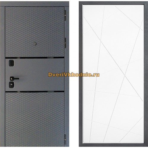 Дверь Дверной континент Диамант Дизайн ФЛ-655 Белый софт