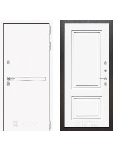Дверь Лабиринт (LABIRINT) Лайн White 26 Белый (RAL-9003)