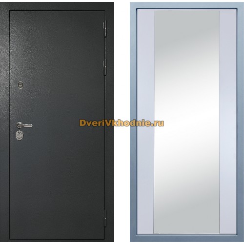 Дверь Дива МД-40 Титан Д-15 Зеркало Белый