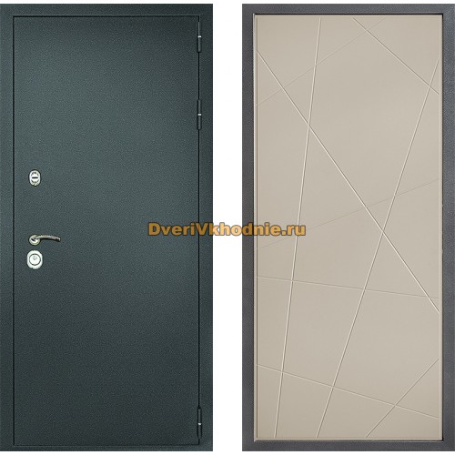 Дверь Дверной континент Рубикон Серебро Дизайн ФЛ-655 Капучино