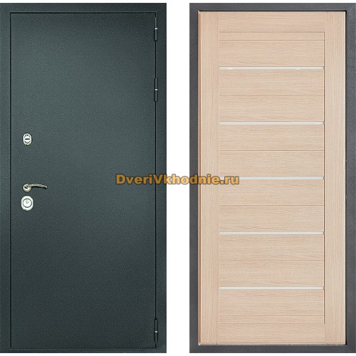Дверь Дверной континент Рубикон Серебро Дизайн ФЛ-46 Капучино