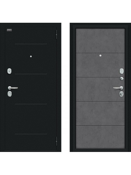 Дверь Bravo Граффити-1 Букле черное/Slate Art