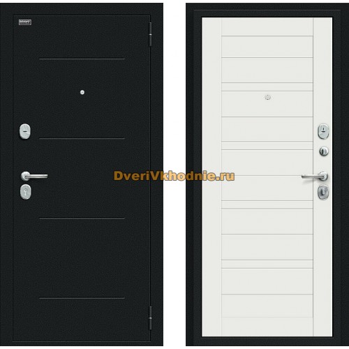 Дверь Bravo Сити Kale Букле черное/Off-white