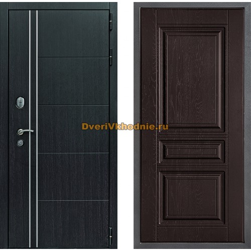Дверь Дверной континент Теплолюкс Дизайн ФЛ-243 Дуб шоколадный
