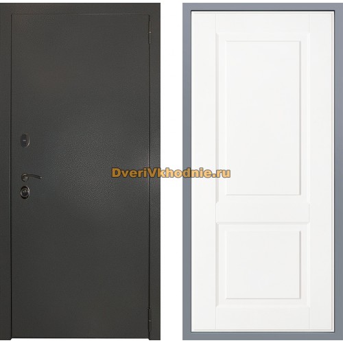 Дверь Заводские двери Эталон 3к антик серебро Доррен Белый софт