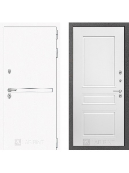 Дверь Лабиринт (LABIRINT) Лайн White 03 Белый софт