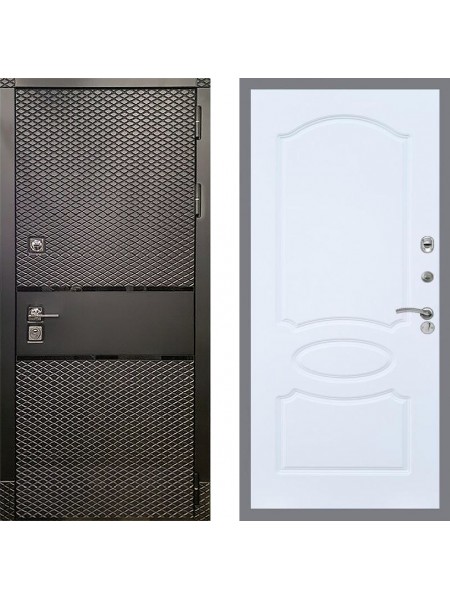 Дверь Рекс (REX) 15 Черный Кварц FL-128 Силк Сноу