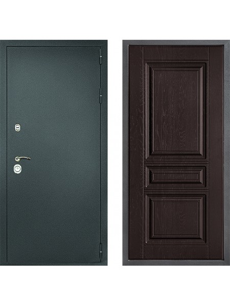 Дверь Дверной континент Рубикон Серебро Дизайн ФЛ-243 Дуб шоколадный