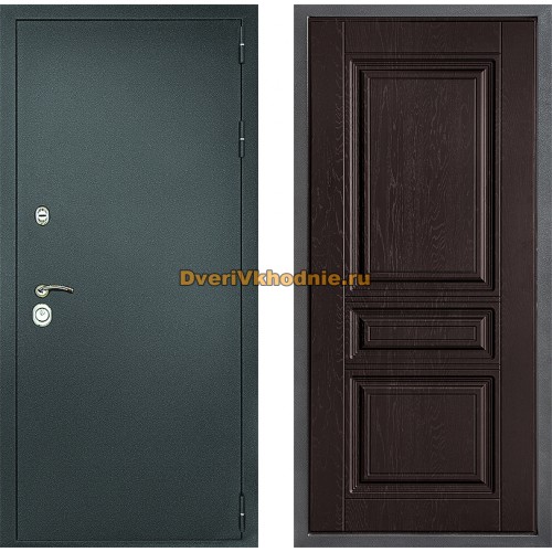 Дверь Дверной континент Рубикон Серебро Дизайн ФЛ-243 Дуб шоколадный