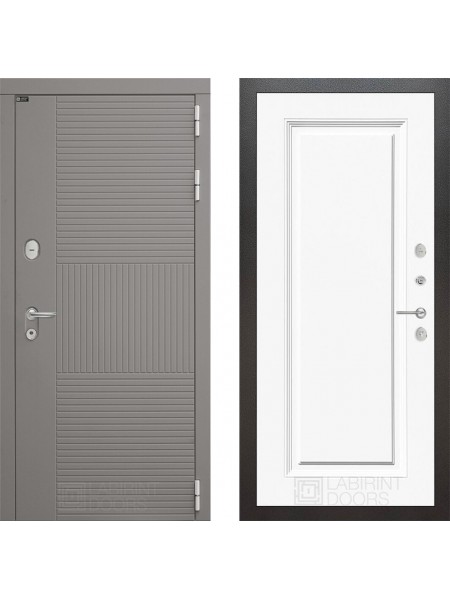 Дверь Лабиринт (LABIRINT) Формо 27 Белый (RAL-9003)